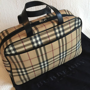 Burberry Authentic Large Nova Check Tote Bag